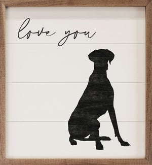 Love You Great Dane White